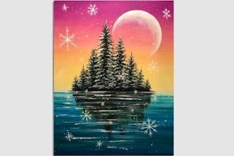 Paint Nite: Frosted Winter Island (Ages 18+)